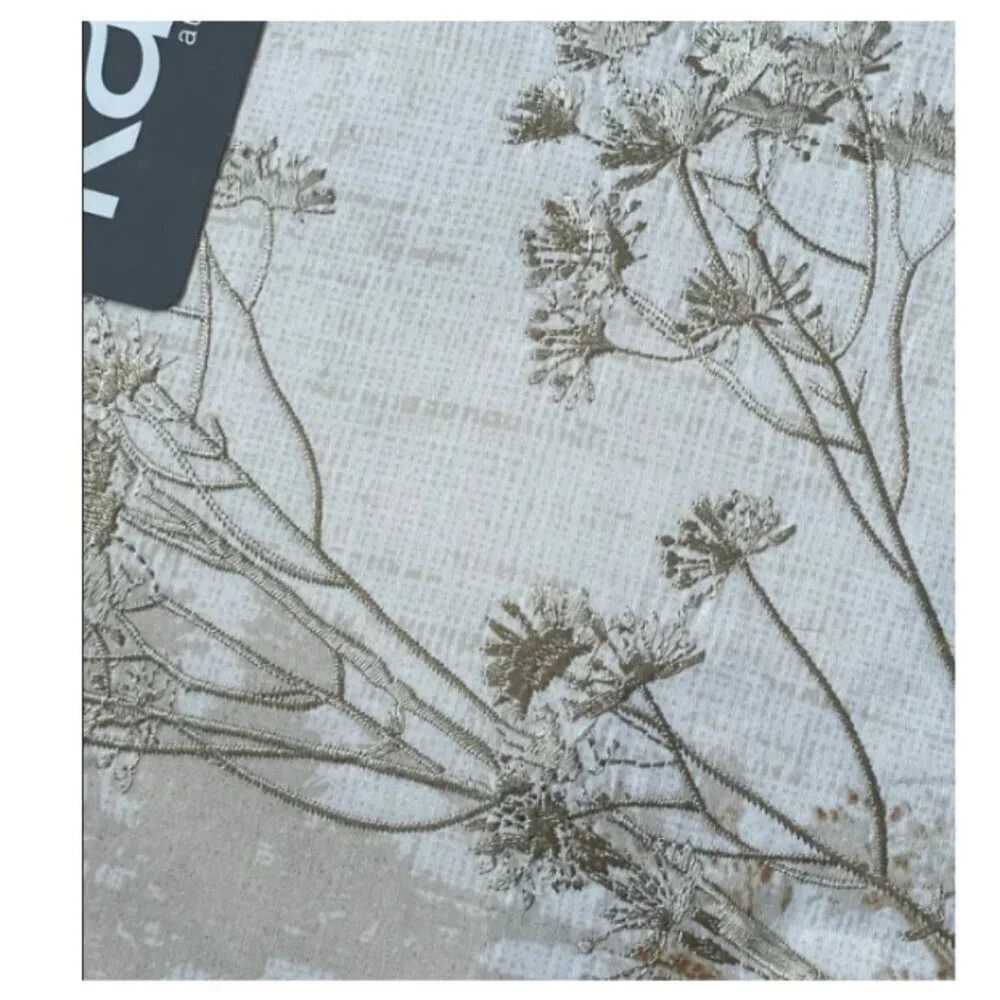 Kas King Floral Embroidered Cotton Duvet Cover Set 3 Piece